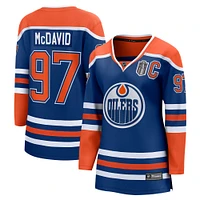 Women's Fanatics Connor McDavid Royal Edmonton Oilers 2025 Stanley Cup Final Home Breakaway Jersey