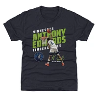 Youth 500 Level Anthony Edwards Navy Minnesota Timberwolves Slant T-Shirt