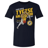Men's 500 Level Tyrese Haliburton Navy Indiana Pacers Slant T-Shirt