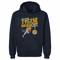 Men's 500 Level Tyrese Haliburton Navy Indiana Pacers Slant Pullover Hoodie