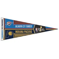 WinCraft Oklahoma City Thunder vs. Indiana Pacers 2025 NBA Finals Matchup 12" x 30" Premium Pennant