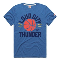 Unisex Homage  Blue Oklahoma City Thunder Loud Tri-Blend T-Shirt