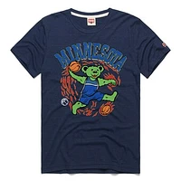 Unisex Homage  Navy Minnesota Timberwolves Grateful Dead Tri-Blend T-Shirt
