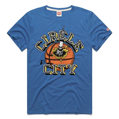 Unisex Homage  Royal Indiana Pacers Circle City Tri-Blend T-Shirt