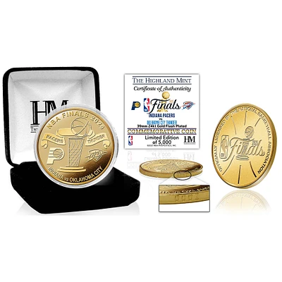 Highland Mint Indiana Pacers vs. Oklahoma City Thunder 2025 NBA Finals Matchup Dueling Gold Coin