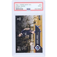 Lionel Messi Paris Saint-Germain 2021 Topps Now UCL Gold #47 #1/1 PSA Authenticated 9 Card