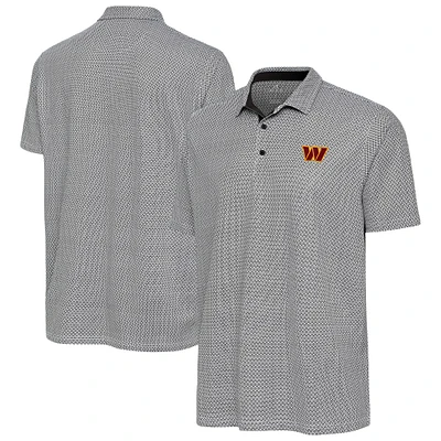 Women's Antigua Black/White Washington Commanders Intersect Polo