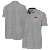 Women's Antigua Black/White Washington Commanders Intersect Polo