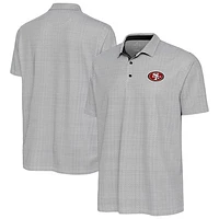 Women's Antigua Black/White San Francisco 49ers Intersect Polo