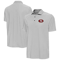 Men's Antigua Black/White San Francisco 49ers Pave Polo