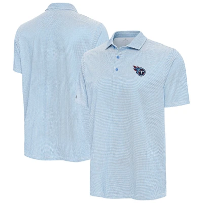 Men's Antigua Powder Blue/White Tennessee Titans Pave Polo