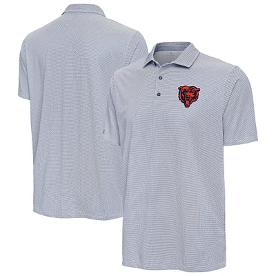 Men's Antigua Navy/White Chicago Bears Pave Polo