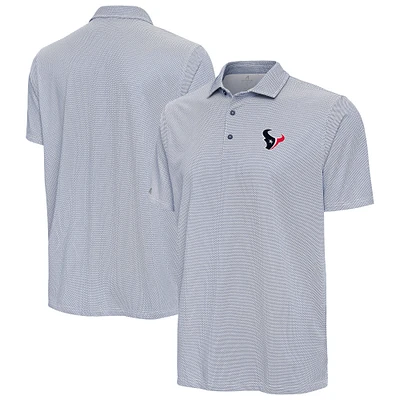 Men's Antigua Navy/White Houston Texans Pave Polo