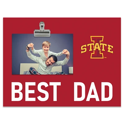 Iowa State Cyclones 8" x 10.5" Briteline Best Dad Clip Frame
