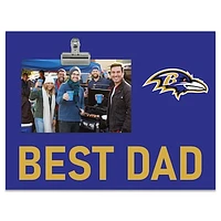Baltimore Ravens 8" x 10.5" Briteline Best Dad Clip Frame