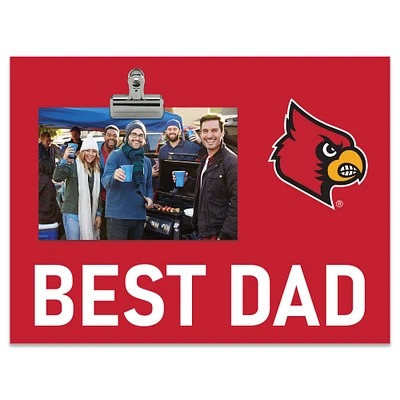 Louisville Cardinals 8" x 10.5" Briteline Best Dad Clip Frame