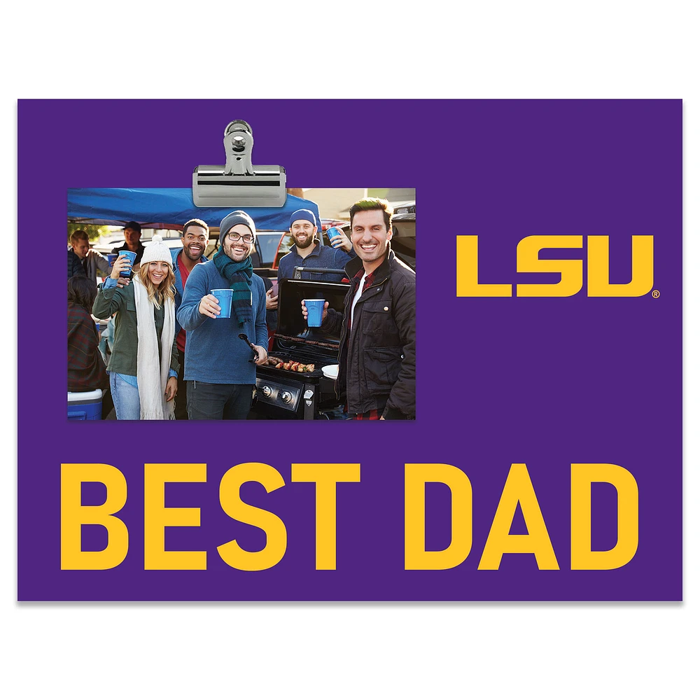 LSU Tigers 8" x 10.5" Briteline Best Dad Clip Frame