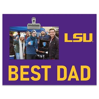 LSU Tigers 8" x 10.5" Briteline Best Dad Clip Frame
