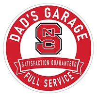 NC State Wolfpack 16" Dad's Garage Wood Sign