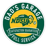 NDSU Bison 16" Dad's Garage Wood Sign