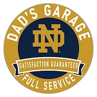 Notre Dame Fighting Irish 16" x 16" Dad's Garage Wood Sign