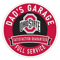 Ohio State Buckeyes 16" Dad's Garage Wood Sign