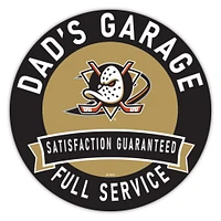 Anaheim Ducks 16" Dad's Garage Wood Sign