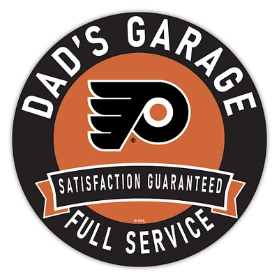 Philadelphia Flyers 16" Dad's Garage Wood Sign