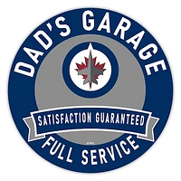 Winnipeg Jets 16" Dad's Garage Wood Sign