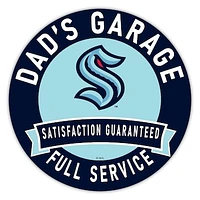 Seattle Kraken 16" Dad's Garage Wood Sign