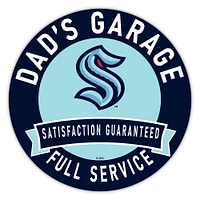Seattle Kraken 16" Dad's Garage Wood Sign