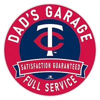 Minnesota Twins 16" Dad's Garage Wood Sign