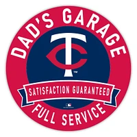 Minnesota Twins 16" Dad's Garage Wood Sign
