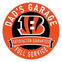 Cincinnati Bengals 16" Dad's Garage Wood Sign