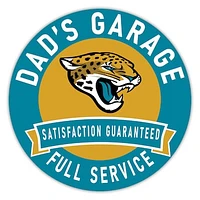 Jacksonville Jaguars 16" Dad's Garage Wood Sign