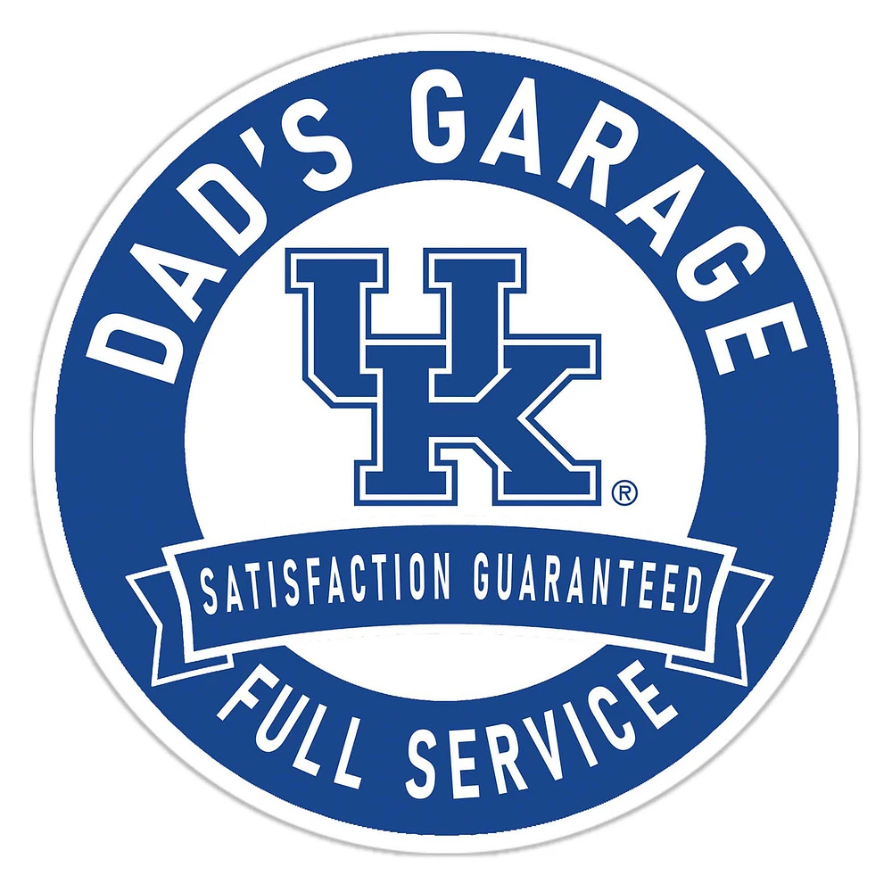 Kentucky Wildcats 16" Dad's Garage Wood Sign