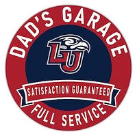 Liberty Flames 16" x 16" Dad's Garage Wood Sign