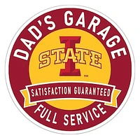 Iowa State Cyclones 16" Dad's Garage Wood Sign