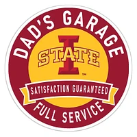 Iowa State Cyclones 16" Dad's Garage Wood Sign