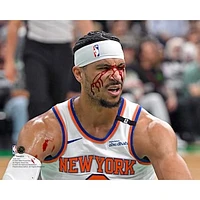 Josh Hart New York Knicks Unsigned Eastern Conference Playoffs Second Round Game 5 vs. Boston Celtics Bleeding Photograph