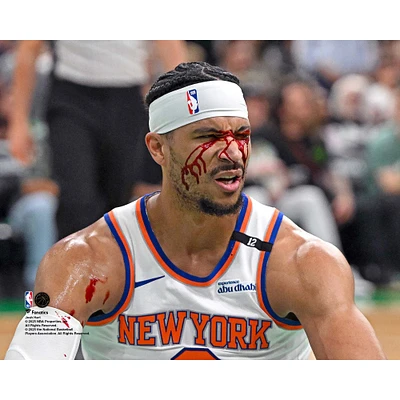 Josh Hart New York Knicks Unsigned Eastern Conference Playoffs Second Round Game 5 vs. Boston Celtics Bleeding Photograph