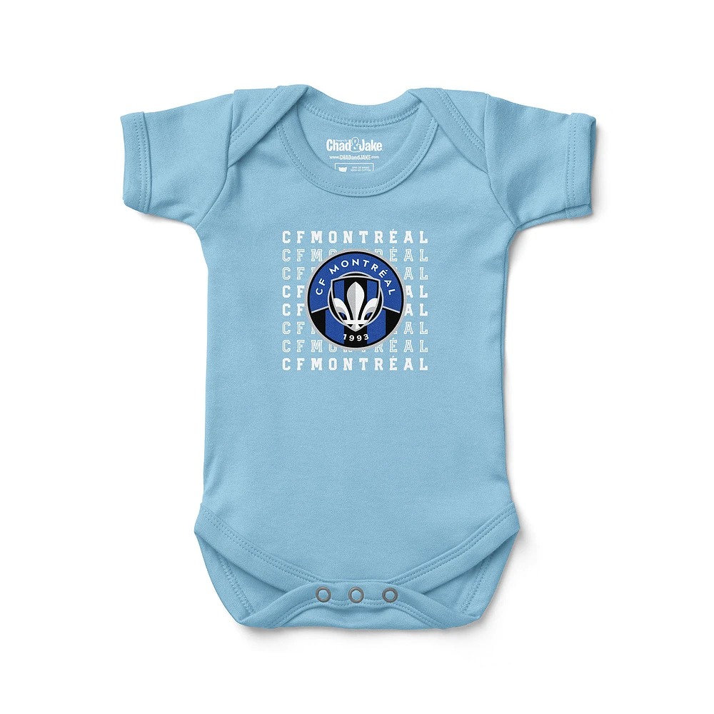 Newborn & Infant Chad Jake Light Blue CF Montreal Retro Bodysuit