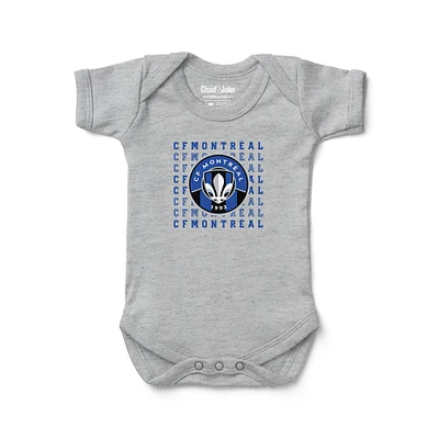 Newborn & Infant Chad Jake Heather Gray CF Montreal Retro Bodysuit