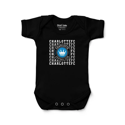 Newborn & Infant Chad Jake Black Charlotte FC Retro Bodysuit
