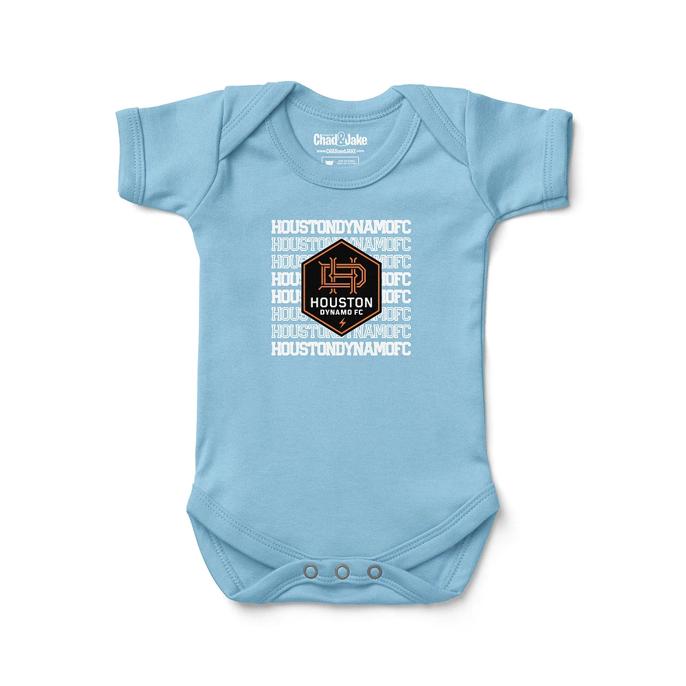 Newborn & Infant Chad Jake Light Blue Houston Dynamo FC Retro Bodysuit