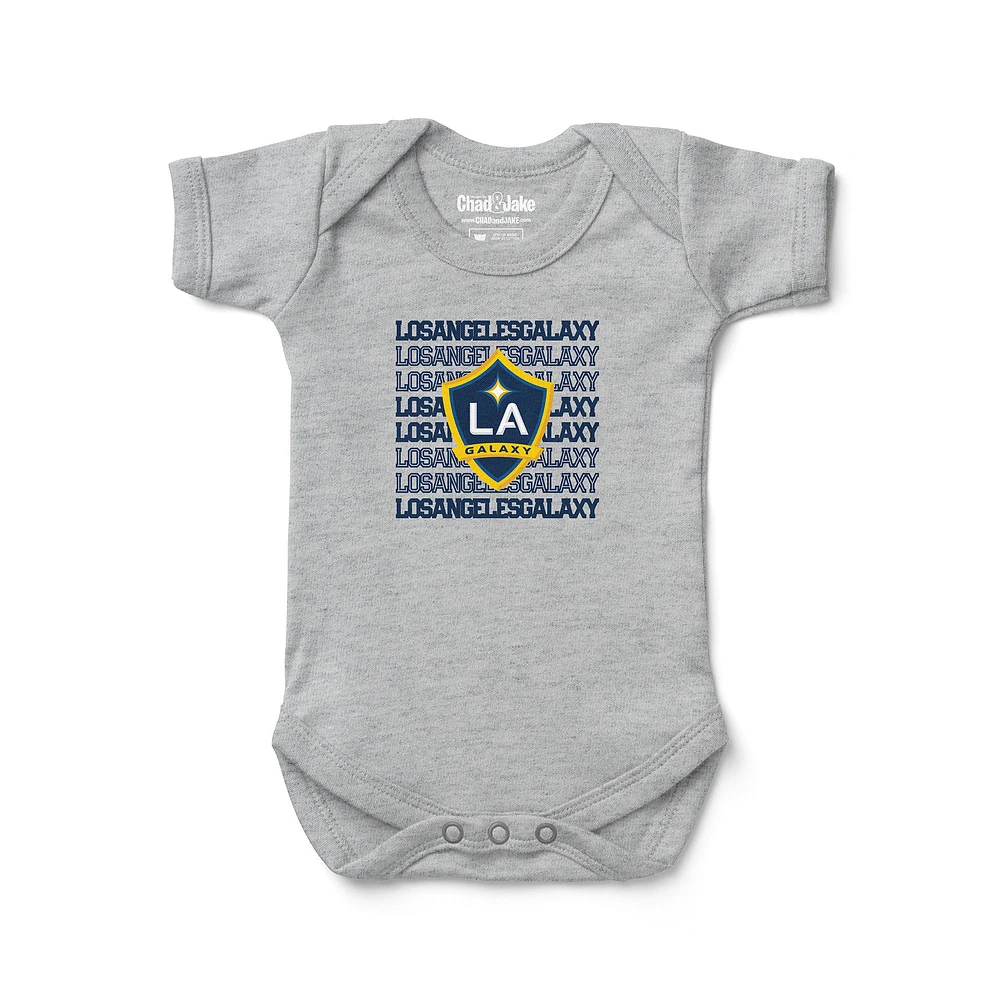 Newborn & Infant Chad Jake Heather Gray LA Galaxy Retro Bodysuit