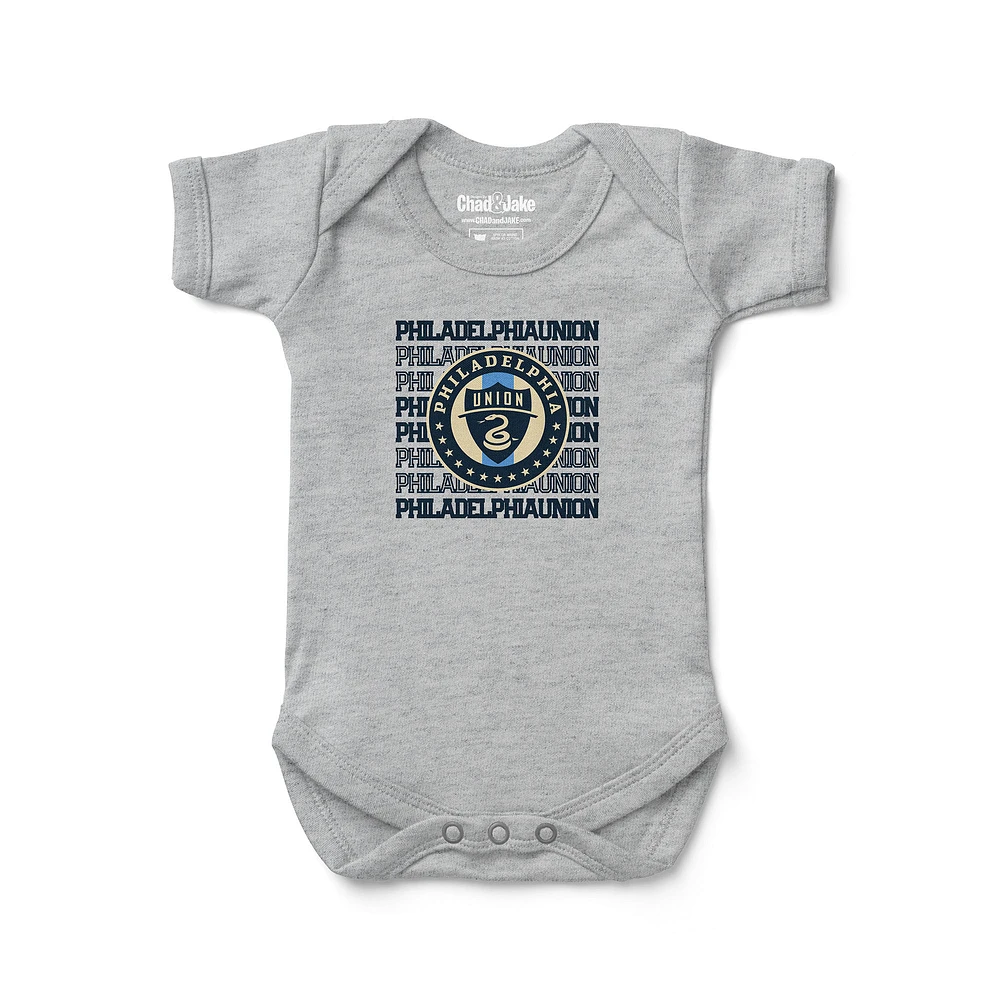 Newborn & Infant Chad Jake Heather Gray Philadelphia Union Retro Bodysuit