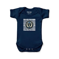 Newborn & Infant Chad Jake Navy Philadelphia Union Retro Bodysuit