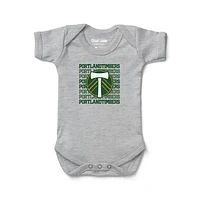 Newborn & Infant Chad Jake Heather Gray Portland Timbers Retro Bodysuit