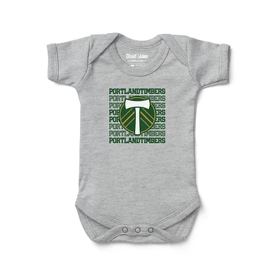 Newborn & Infant Chad Jake Heather Gray Portland Timbers Retro Bodysuit